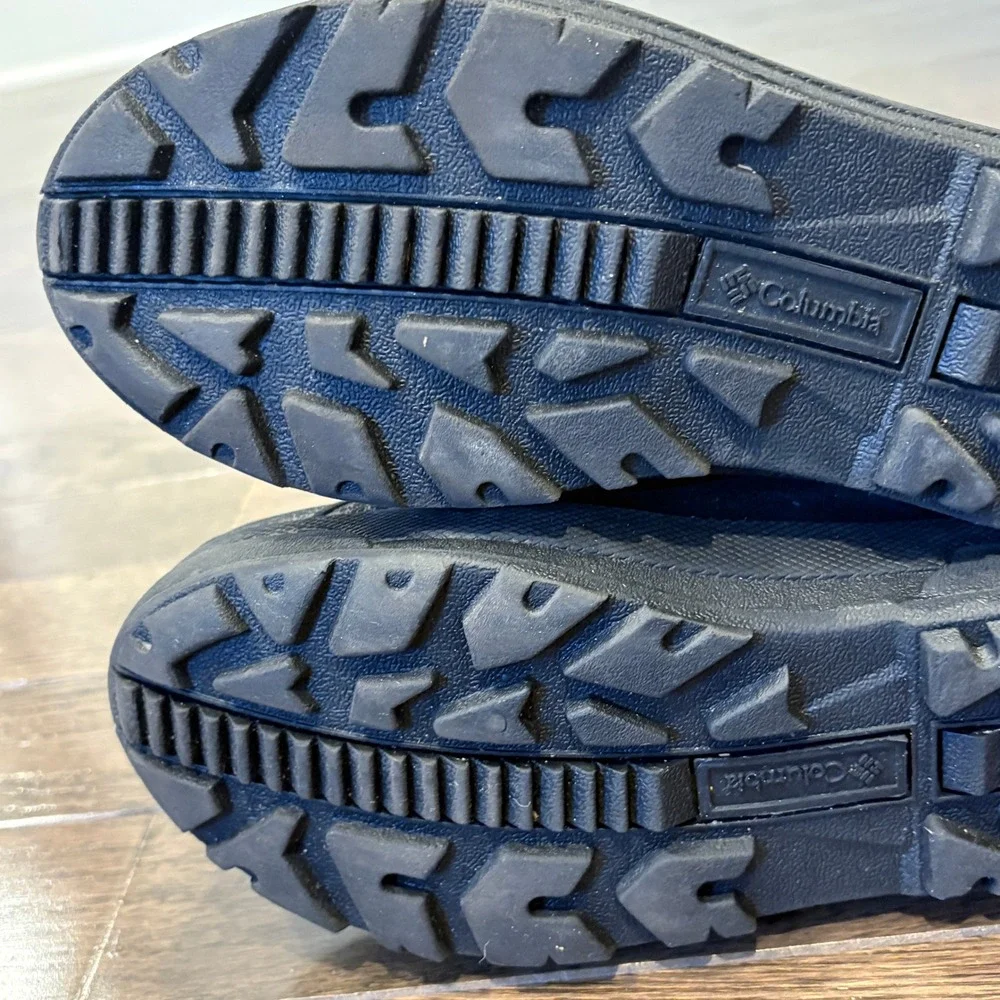 Columbia Powderbug Snow Boots Kids‎ Youth Size 4 Blue Waterproof